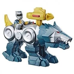 Toy Choo Choo Hasbro Playskool Heroes Power Rangers Silver Ranger & Wolf Zord 2 Pack
