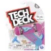 Primitive Skateboards Pink-Blue Retro Pennant Fingerboard Tech Deck Series 12 With Grizzly Griptape