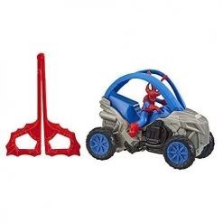 Toy Choo Choo Spider-Man Marvel Spider-Ham Stunt Vehicle 6-Inch-Scale Super Hero Action Figure And Vehicle Toy Great Kids For Ages 4 And Up