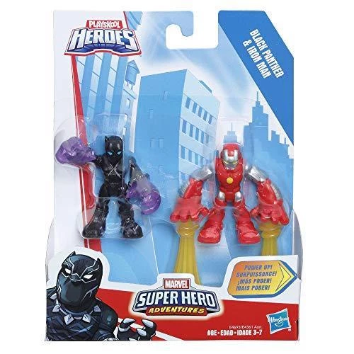 Toy Choo Choo Super Hero Adventures Playskool Heroes Marvel 2-Pack, Collectible 2.5-Inch Black Panther And Iron Man Action Figures, Toys For Kids Ages 3 And Up 2 Toy Choo Choo Super Hero Adventures Playskool Heroes Marvel 2-Pack, Collectible 2.5-Inch Black Panther And Iron Man Action Figures, Toys For Kids Ages 3 And Up
