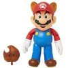 SUPER MARIO Collectible Raccoon Mario 4" Poseable Articulated Action Figure