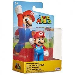 Toy Choo Choo Super Mario Raccoon Mario 2.5" Collectible Toy Action Figure 14 Toy Choo Choo Super Mario Raccoon Mario 2.5