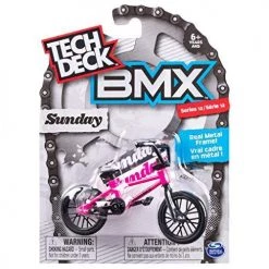 Toy Choo Choo Spin Master Tech Deck BMX Finger Bike Series 12, Sunday Pink Tech Deck Bike With Moveable Tech Deck Parts