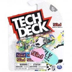 Spin Master Tech Deck Series 14 Blind Skateboards Micky Papa Psychedelic Reaper Rare Fingerboard With Grizzly Griptape