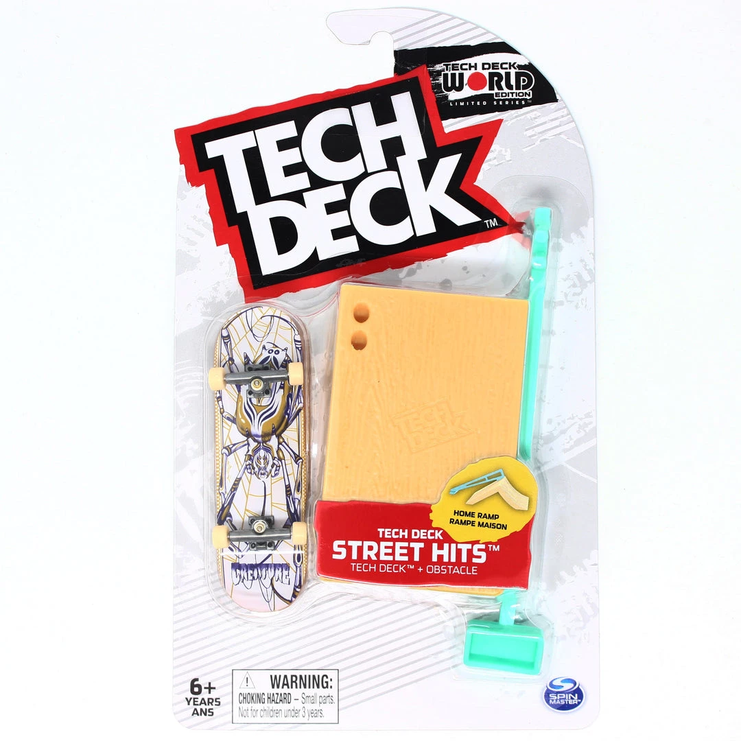 Spin Master Tech Deck Street Hits World Edition Limited Series Creature Skateboards Al Partanen Last Strike Spider Fingerboard And Home Ramp Obstacle 1 Spin Master Tech Deck Street Hits World Edition Limited Series Creature Skateboards Al Partanen Last Strike Spider Fingerboard And Home Ramp Obstacle