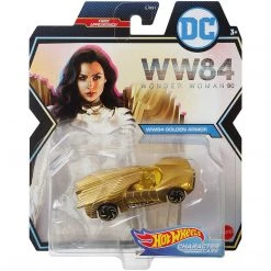WW84 Golden Armor Wonder Woman First Appearance Hot Wheels DC Comics Character Cars
