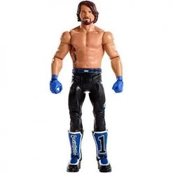 Toy Choo Choo WWE Basic Series #68 B - AJ Styles Figure Chase With Slammy Award By Mattel Collectibles