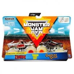 Toy Choo Choo Zombie & Captain's Curse Glow In The Dark Tires Monster Jam 2-Pack